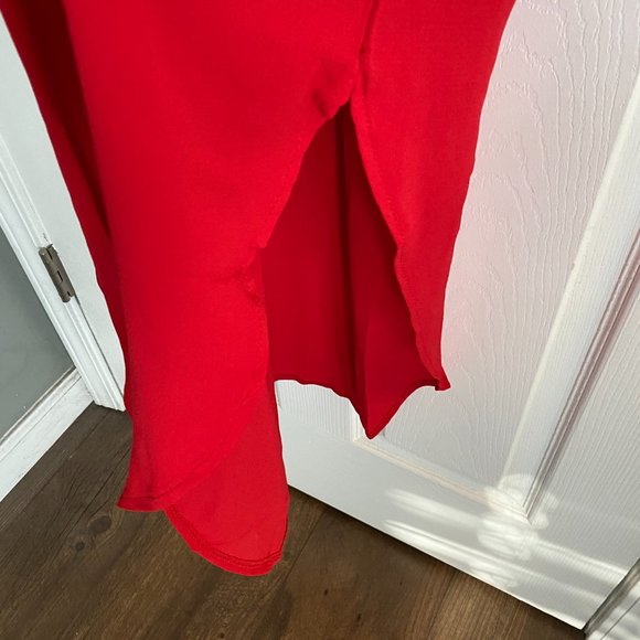 Red Spaghetti Strap Maxi Dress - Picture 6 of 9